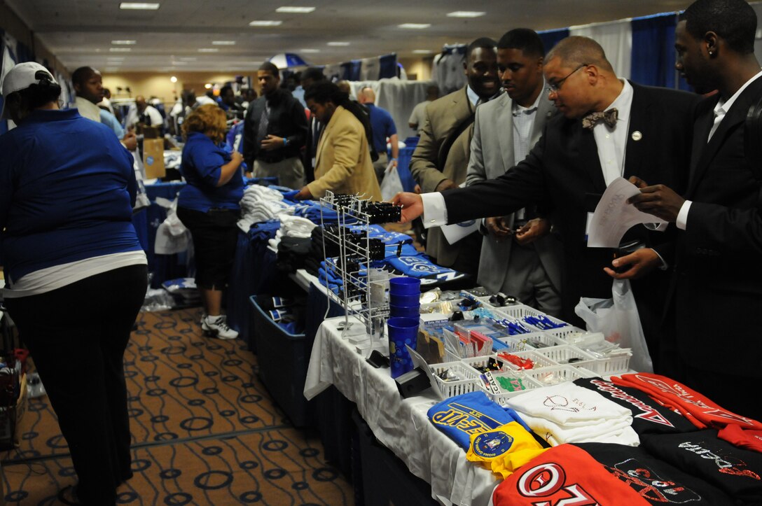 Marines from 6th Marine Corps District attended the Phi Beta Sigma Conclave, a historically black fraternity, in an effort to reach out to members of the African American community. The Marine Corps is currently stepping up its efforts to recruit a more diverse selection of officers to lead Marines.